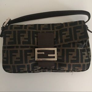 AUTHENTIC FENDI ZUCCA BAGUETTE BAG